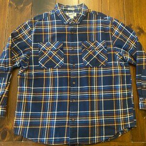 Duluth Trading Co Men's XL Burlyweight Flannel Relaxed Fit Shirt